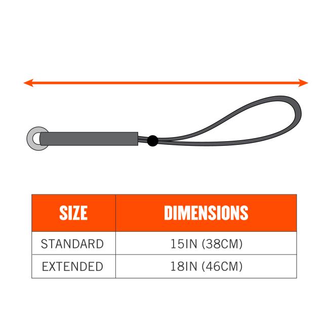 Ergodyne Elastic Tool Tails set/3 46cm WL=6.8kg lime