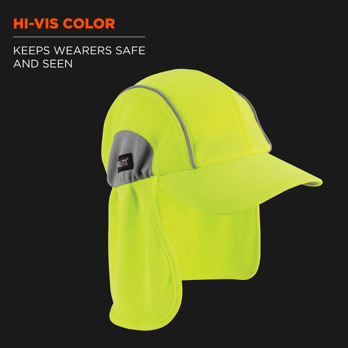 Ergodyne High-Performance Cooling Hat + Neck Shade lime