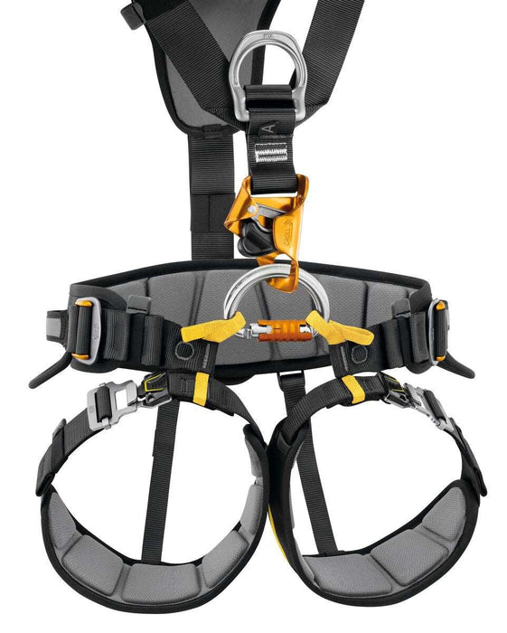 Petzl FALCON ASCENT zitharnas voorbeeld bevestiging apart verkrijgbare schouderstraps