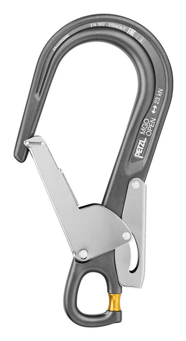 Petzl steigerpijphaak MGO Open aluminium 63mm