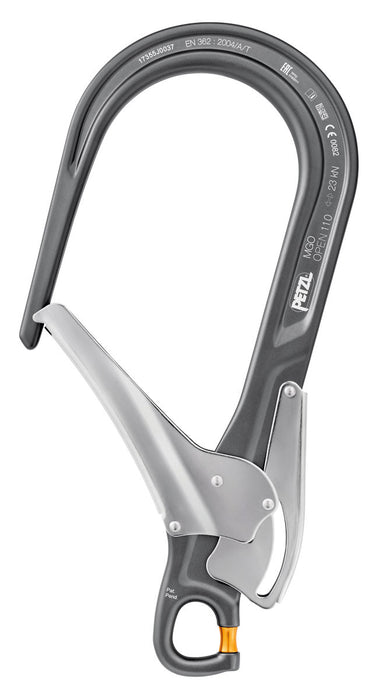 Petzl steigerpijphaak MGO OPEN aluminium 110mm